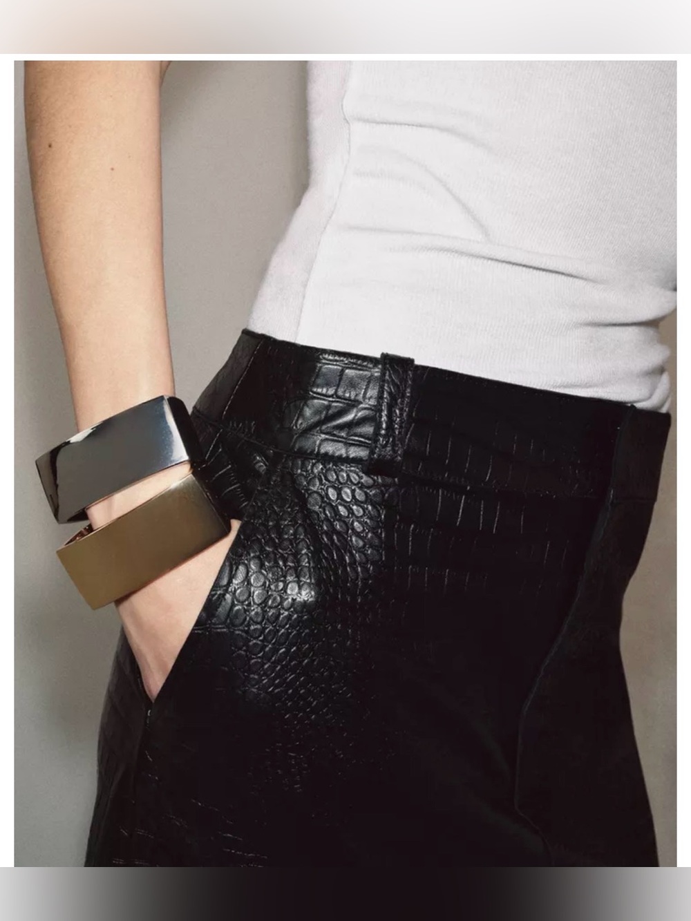 Zara 2 pack gold and silver bracelet